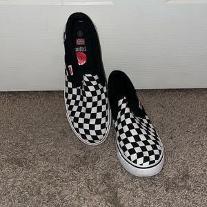 Ecko Unltd checkered slip on shoes